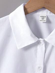 Cô gái Tween Giải trí Áo sơ mi Với Gấu Hình vẽ nguệch ngoạc - trắng - Xem 4