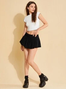 Forever 21 Women's Pleated Skirt