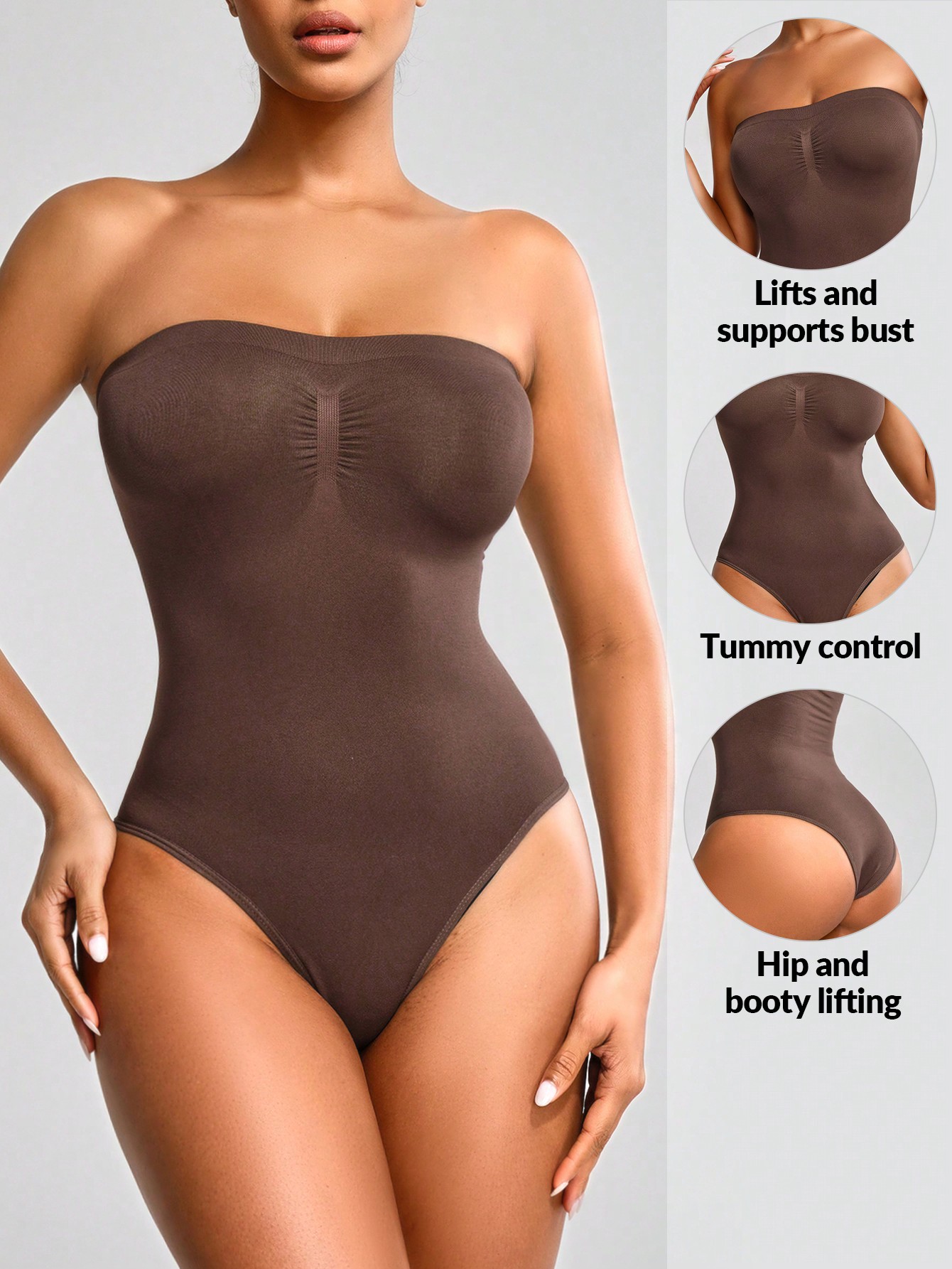 Solid pleated bodysuit