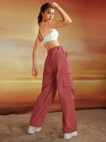 GLOWMODE 舒適的運輸可調節束帶褲 - 宇宙塵土紅 - 查看 6