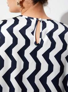 BizChic Plus Size Color Block Striped Shirt