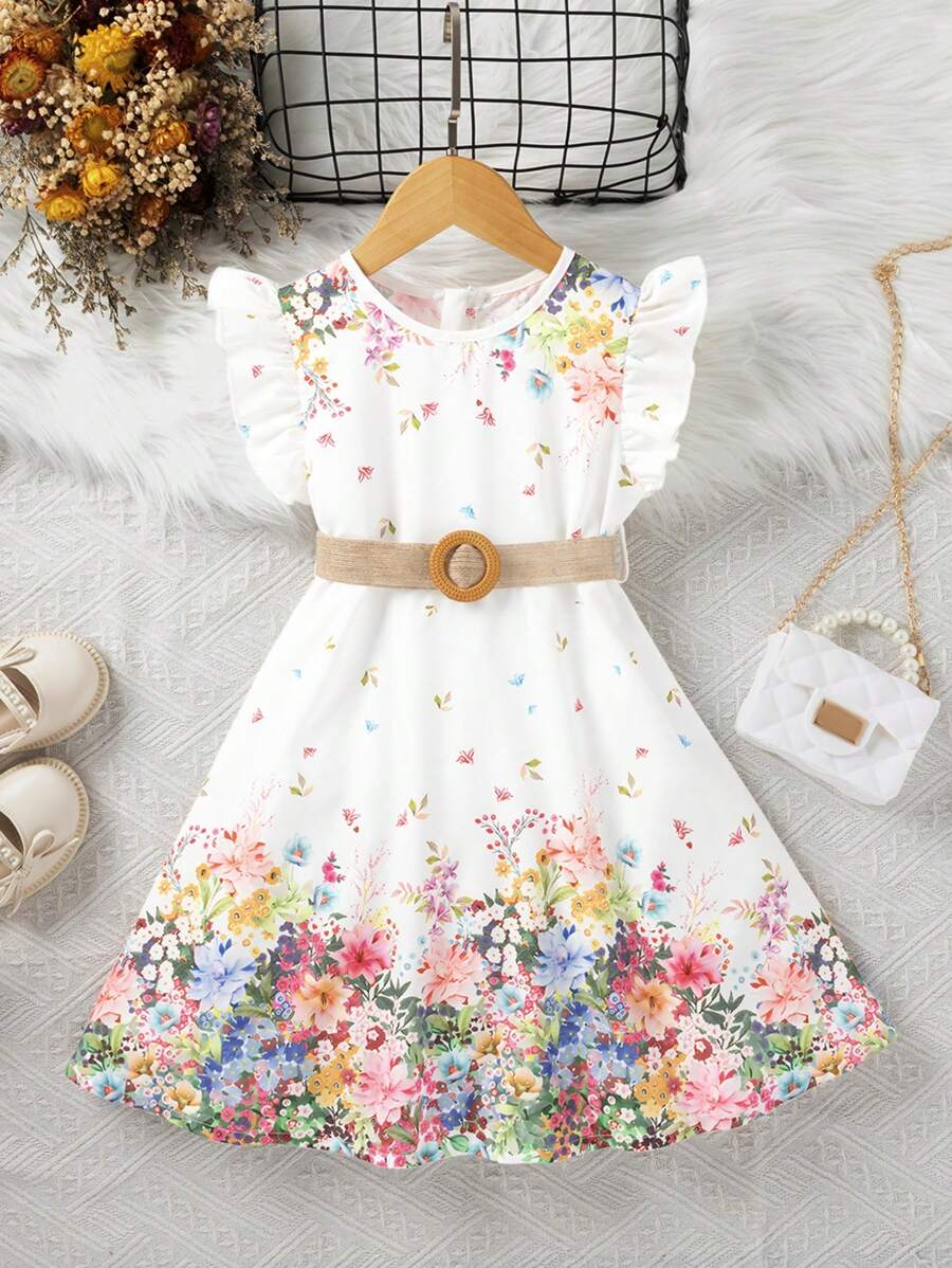 FRODOTGV Mädchen Sportrock Mit Shorts | Blumenmuster | Plissiert | 5 Größen