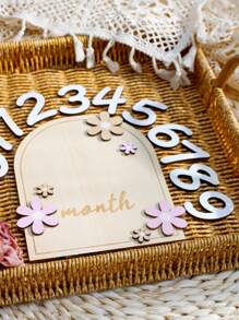 Newborn Baby Month Card Little Daisy Milestone Growth Commemorative Card - Multicolor - View 6