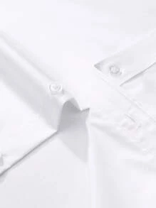 Camisa Blanca De Hombre Con Botones - Blanco - Ver 4