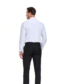 Camisa Blanca De Hombre Con Botones - Blanco - Ver 2