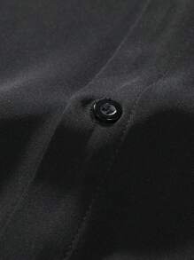 Manfinity EMRG Camisa de manga corta con cuello vuelto para hombres para fiesta, amigos