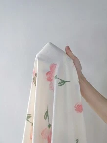 CottageSlumber Ladies' Floral Printed Short-Sleeve Pajama Set - Pink - View 7