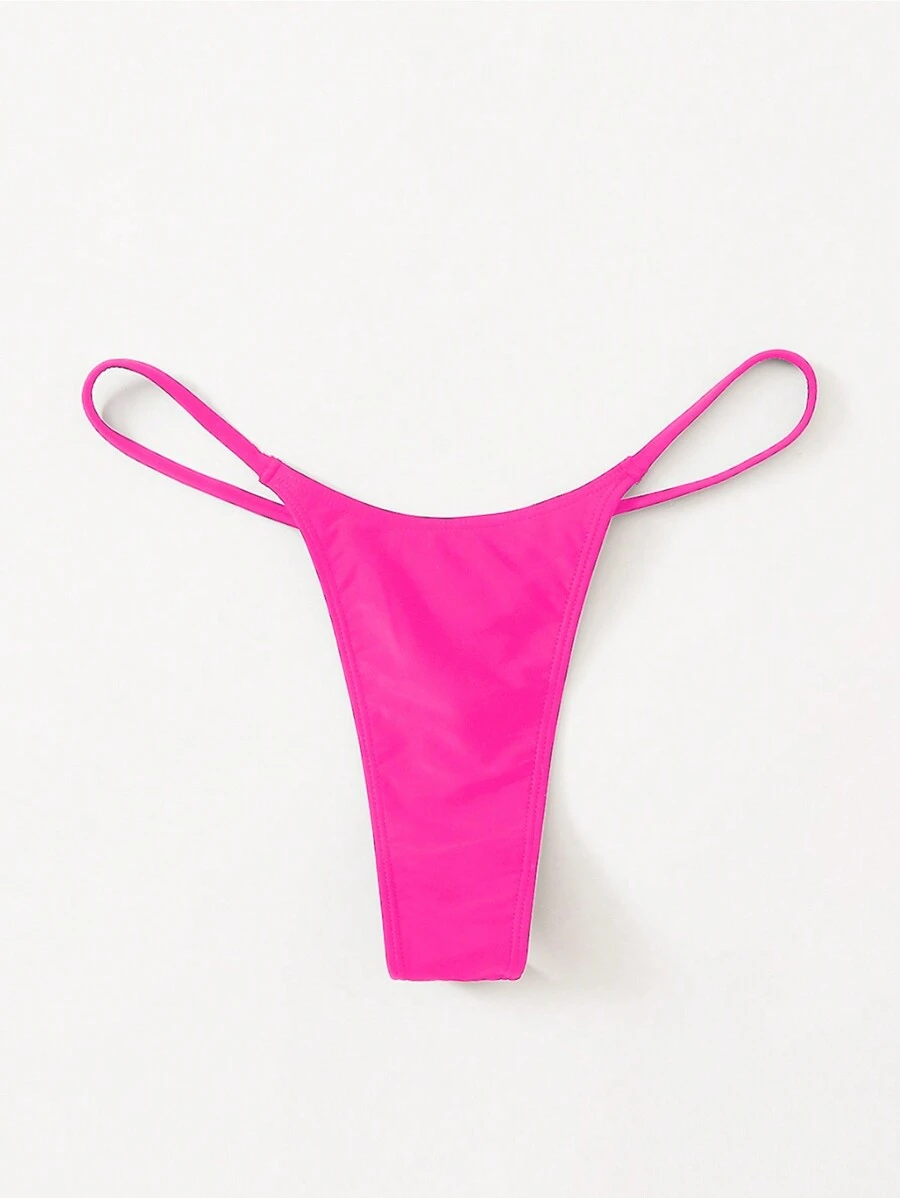 Swim Basics Màu thuần Áo bơi Đáy Lễ tình nhân - Màu Hồng Tươi - Xem 1