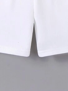 SHEIN Pantalones Cortos unicolors Juveniles De Verano En Colores Casuales