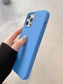 素色矽膠手機外殼 - 藍色 - 查看 4