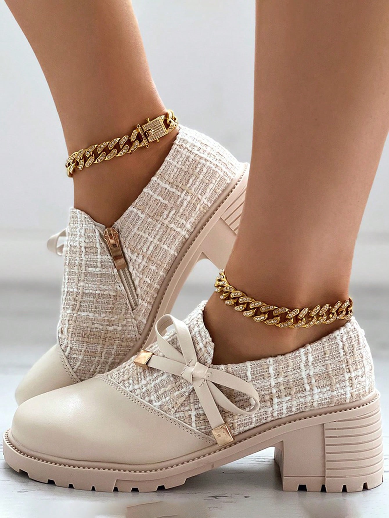 حذاء نسائي رسمي بكعب عالي وصول جديد، مزين بتفاصيل...