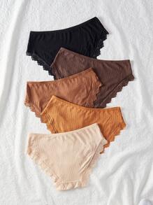 Women's Lace Patchwork Triangle Panties 5pcs/Set Lingerie