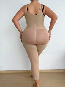 Mono con body shaper de piernas 3/4 para mujeres de talla grande