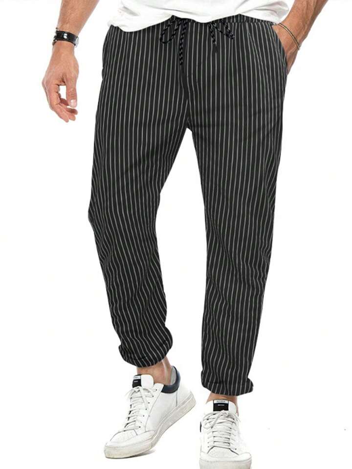 Men's striped casual pants outlet