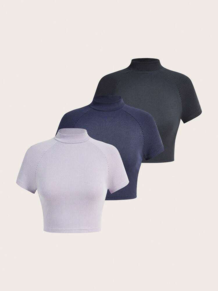 Stripe Raglan Sleeve T-Shirt