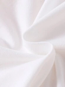 可愛卡通女孩圖案無袖裙,適用於寶寶女孩,春夏季節 - 白色 - 查看 4