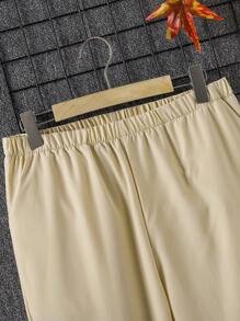 男士深綠色長袖襯衫套裝,家庭配套服裝（4 件單獨出售） - 墨綠色 - 查看 5