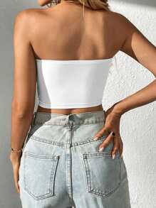 SHEIN Tall Top tubo crop unicolor