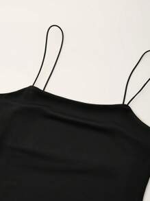 SHEIN 4pcs Solid Color Slim-Fit Strap Bodysuit