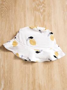 Baby Girl Adorable Lemon Pattern Printed Casual 3-Piece Set, Easy Matching - Yellow - View 3