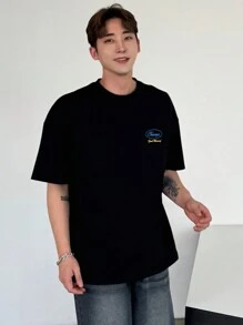 DAZY Men's Summer T-Shirt With Letter Print