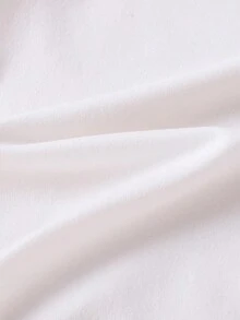 可愛卡通女孩圖案無袖裙,適用於寶寶女孩,春夏季節 - 白色 - 查看 8