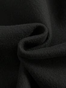 SHEIN EZwear Của phụ nữ In Tay áo dài Áo nỉ có mũ - màu đen - Xem 4