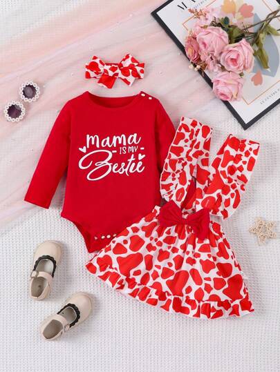 Dziewczynka Nadruk z napisem Kombinezony & Pas do pończoch Komplety Biżuterii