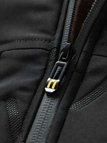 男士連帽棉衣 - 黑色 - 查看 6