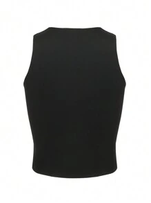 INAWLY Women's Crochet Detail Crop Tank Top