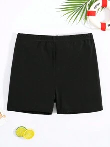 SHEIN Teen Boys' Casual Multi-Color Shorts 4pcs/Set, Beach Swimming Trunks, Swimwear