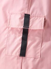 Teen Girls' Cartoon Character Butterfly Printed T-Shirt And Cargo Pants Set - Multicolor - View 6