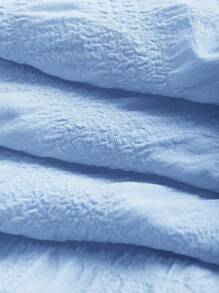 SHEIN EZwear Women's Solid Color Woven Cami Dress - Blue - View 4