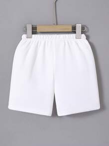 SHEIN Pantalones Cortos unicolors Juveniles De Verano En Colores Casuales