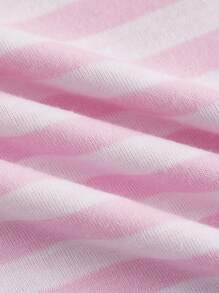 ROMWE Kawaii Women's Striped Lace Babydoll Cami Top