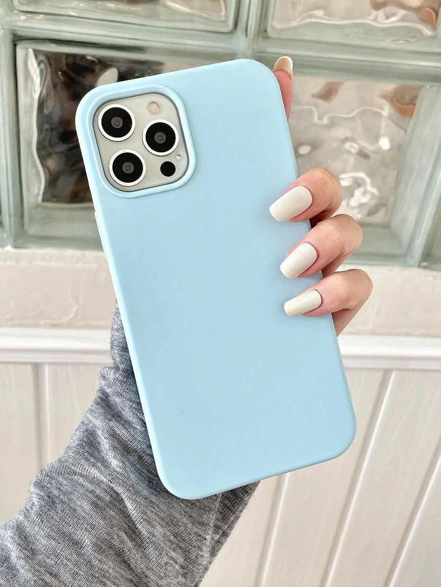 Silicone Phone Case - Blue - View 1