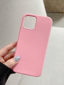 Plain Silicone Phone Case - Pink - View 2