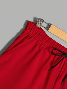 Men's Floral Print Shirt Set - Red - View 6