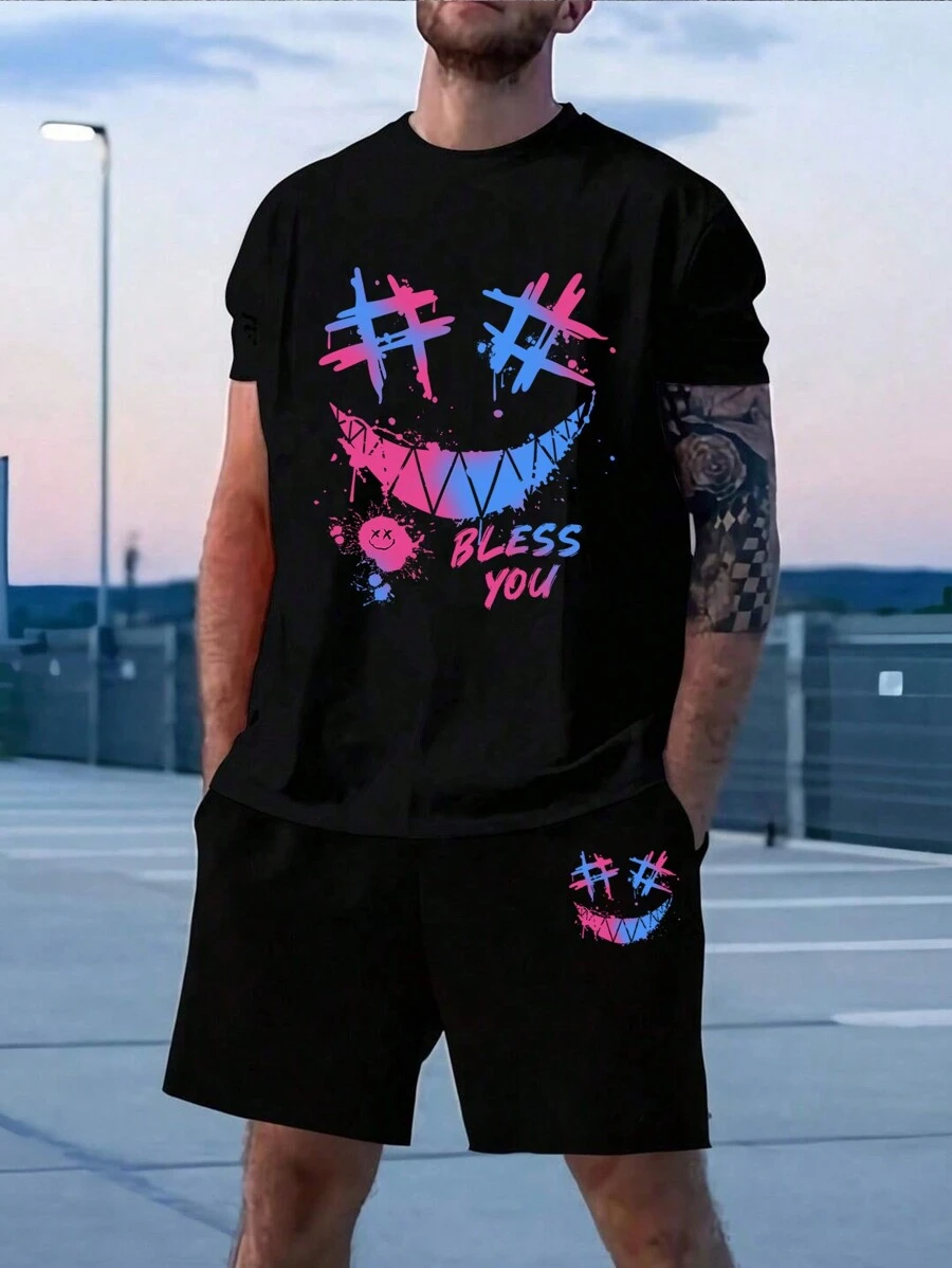 Manfinity LEGND Conjunto De Camiseta Y Shorts De Manga Corta Para ...