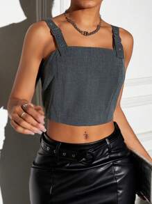 Aveloria Modichic Top de tirantes anchos para mujer