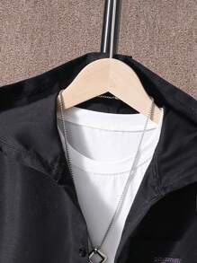 Teen Boy Hooded Shirt 2pcs/Set