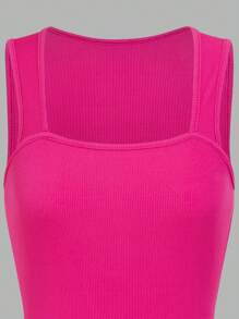 SHEIN Unity 3pcs Solid Color Ribbed Knit Bodysuit - Multicolor - View 3