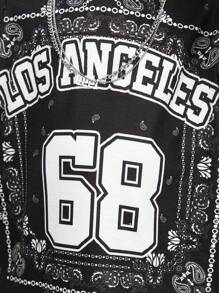 SHEIN Leap Crew Baby Boys/Girls Contrast Color Letter Print Round Neck Short Sleeve 2 In 1 Top And Elastic Waist Shorts Outfit, Suitable For Sports - Black and White - View 5