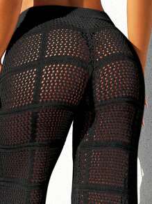 SHEIN Swim Pantalones Tipo Pareo Con Lazo En La Cintura Para Mujer