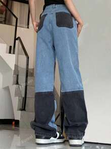 Colorblock Stylish Streetwear