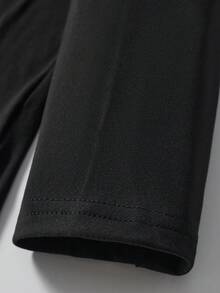 Calvaya 大尺碼女款蒲公英印花圓領 T 卹 - 黑色 - 查看 4