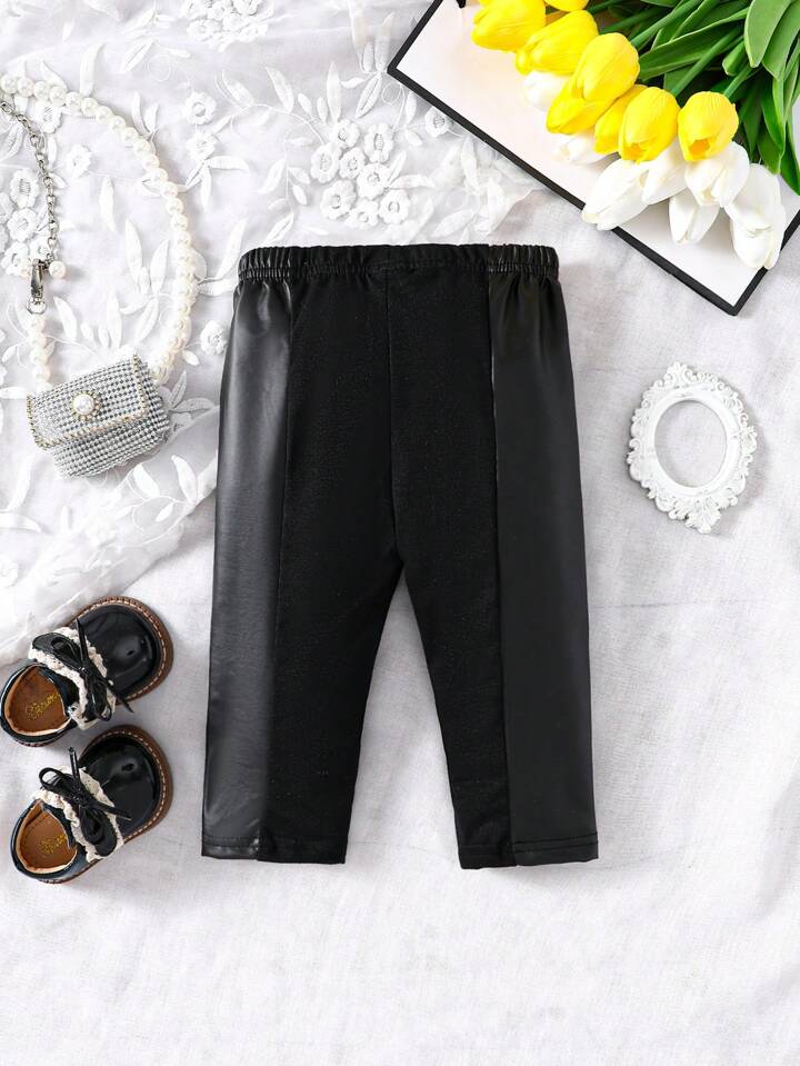 Baby Girl Pu Leather Pants SHEIN Singapore