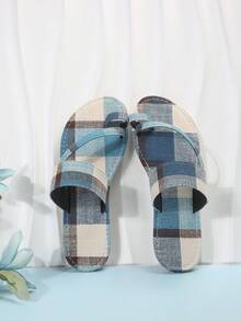 New Arrival Women's Fashionable Multicolor Toe Ring Flat Sandals - Multicolor - View 5
