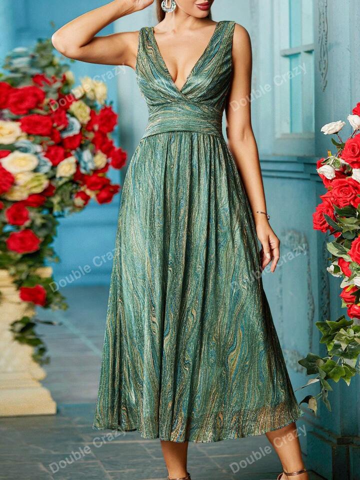 Vestidos De Damas De Honor Mujer Vestido Noche Gasa Flores 3D