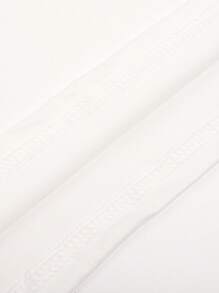 Men's Letter Print Short Sleeve T-Shirt - White - View 4